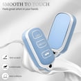 thumbnail image 2 of Key Fob Cover Compatible with Toyota Camry 2002-2006 4 Button Keychain Case Holder Protector,Silver Blue, 2 of 5