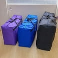 thumbnail image 4 of Foldable Quilt Storage Bag Large Capacity Handheld Luggage Bag Portable Travel Clothes Storage Organizer Zipper Unisex Tote Bag 150L, 4 of 6