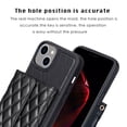 thumbnail image 3 of For Iphone 14 Plus Horizontal Wallet Rhombic Leather Phone Case(Black),iPhone 12, 3 of 6