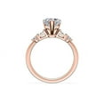 thumbnail image 3 of 2.30 Carat Heart Cut (D/VVS1) Moissanite Stunning Wedding Ring for Girls in 18K Rose Gold Ring Size 5 by Diamond-Capitals, 3 of 8