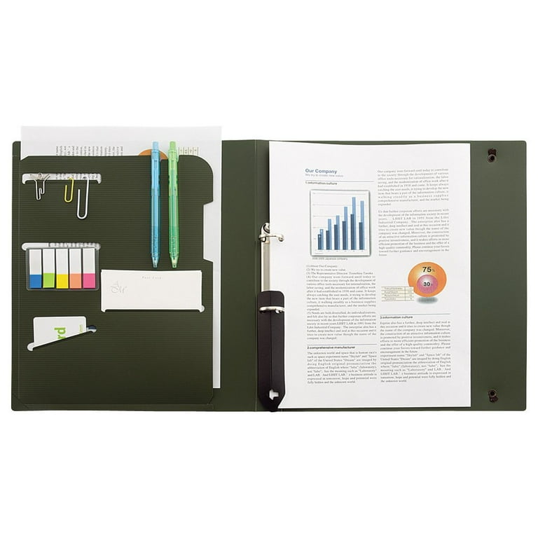 Gusseted Binder, A4 Expandable Folder with 6 Pockets SMART FIT - Lihit lab