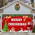 thumbnail image 3 of Fondo navideño de tela para colgar en el garaje, decoración de fiestas navideñas, pancarta de tela, tapiz a juego, 3 of 4