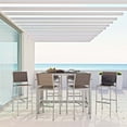 thumbnail image 1 of Modway Shore 7 Piece Outdoor Patio Aluminum Dining Set in Silver Gray, 1 of 9