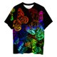 thumbnail image 4 of Blusa informal de manga corta con estampado de flores y mangas cortas para mujer Fridja gope2951, 4 of 6