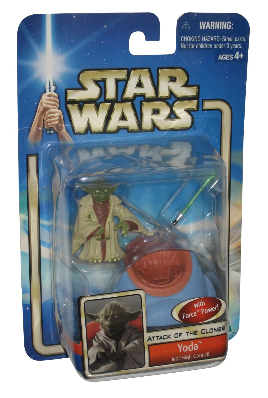 Star Wars Attack of The Clones Yoda Jedi High Council Action Figure