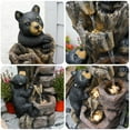thumbnail image 6 of 40.16" H 5 Tier Outdoor Fountain Black Bears Climbing Tree Garden Water Fountain Outdoor Water Feature Resin for Farmhouse Patio Yard Deck Home Lawn Porch House Relaxation Exterior Balcony, 6 of 6