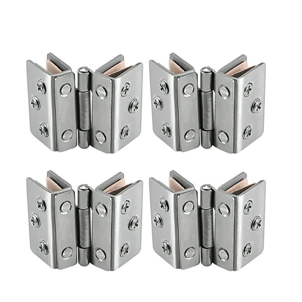 Glass Hinge Showcase Hinge Glass Clamp for 810mm Glass Thickness 4Pcs