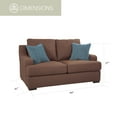 thumbnail image 3 of American Furniture Classics Model 8-020-A65V2 Earthtone Cinnamon Sloped Track Arm Loveseat, 3 of 10
