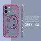thumbnail image 3 of Case For OPPO RENO 10 8 8T 7 6 5 4 3 LITE 5G PRO PLUS Colour Simple Liquid Silicone Case Cover Funda Pink Hello K-Kitty, 3 of 5