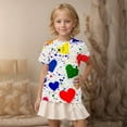 thumbnail image 4 of BRGZLK Boys Girls Summer Short Sleeve T-Shirt Kids Hawaiian Outfits Graphic Round Neck Shirt Loose Casual Versatile Tops Multicolor 4-5 Years, 4 of 6