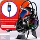 thumbnail image 3 of Sidaley Auriculares para juegos con cable, micrófono giratorio USB 5V, auriculares antioxidantes para el hogar, auriculares para escuchar Cables de audio/vídeo, 3 of 6