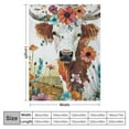 thumbnail image 4 of Qinduosi Highland Cow Blanket,  Flannel Cute Highland Cow Themed White Throw, Soft Nap Throw Blanket for Home Boys Girls Women Highland Cow Lovers Gifts, 4 of 6