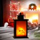 thumbnail image 2 of Chimenea con farol LED sin llama, fuego de leña parpadeante para decoración navideña m cuadrado, 2 of 8