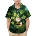 thumbnail image 5 of OGLCCG Kids Boys St. Patrick's Day T Shirts Shamrock Graphic Short Sleeve Button Down Tees Funny St Patty's Irish T-Shirt Tops 2-15 Years, 5 of 6