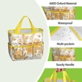 thumbnail image 4 of Garden Tool Bag,Pioneer Flower Floral Print Pattern Garden Tool Organizer,Garden Gifts,Waterproof Multi-Pocket Garden Tool Storage 11.8x5.5x11.4 Inch(Tools NOT Included), 4 of 6