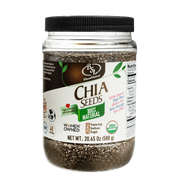 Natural Organic Chia Seeds, Great Source of Omega-3, Dietary Fibers and Protein, Energy Boost, Diet Support, Non-Gmo, Gluten Free, Easy to Digest (20.45 Oz)