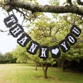 thumbnail image 2 of THANK YOU Paper Bunting Banner Wedding Party Favors (Black), 2 of 2