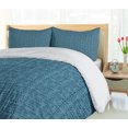 thumbnail image 5 of Ambesonne Mexican Print Duvet Cover Sets, Prehistoric Style Motif, 2-King, Petrol Blue Pale Blue, 5 of 7