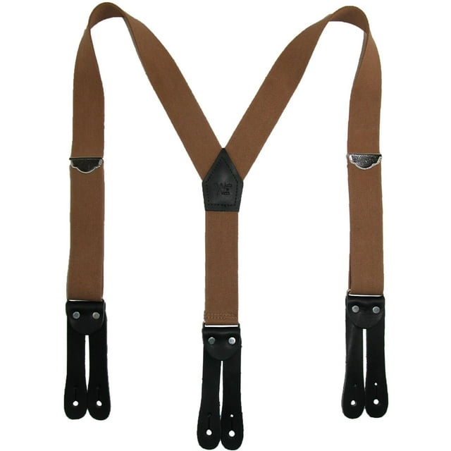 Welch Bretelles Élastiques à Bouton-Extrémité Y-Back 1 1/2 Pouce Double Face (Hommes)