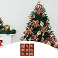 thumbnail image 1 of pstuiky Adorno navideño de bola de 3,14 pulgadas para decoración de árbol de Navidad en interiores y exteriores colgante de plástico irrompible para fiestas navideñas., 1 of 7