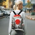 thumbnail image 7 of FORMRS Mini Backpack Purse for Women Travel Daypack Casual Shoulder Bag, Black Streets, 7 of 7