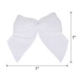 thumbnail image 2 of Mini Ribbon Bow Mini Fabric Satin Ribbon Flower Bows for Craft DIY Sewing Wedding Birthday White 150, 2 of 6