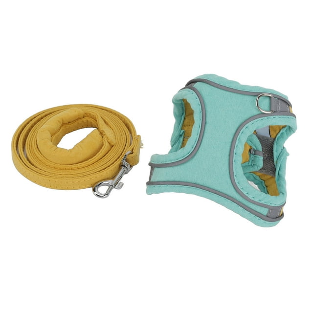 Cat Vest Harnesses, Colorblocked Reflective Cat Leash Adjustable Straps Anti Escape Kitten Vest Harnesses Comfortable Outdoor Vest For Walking