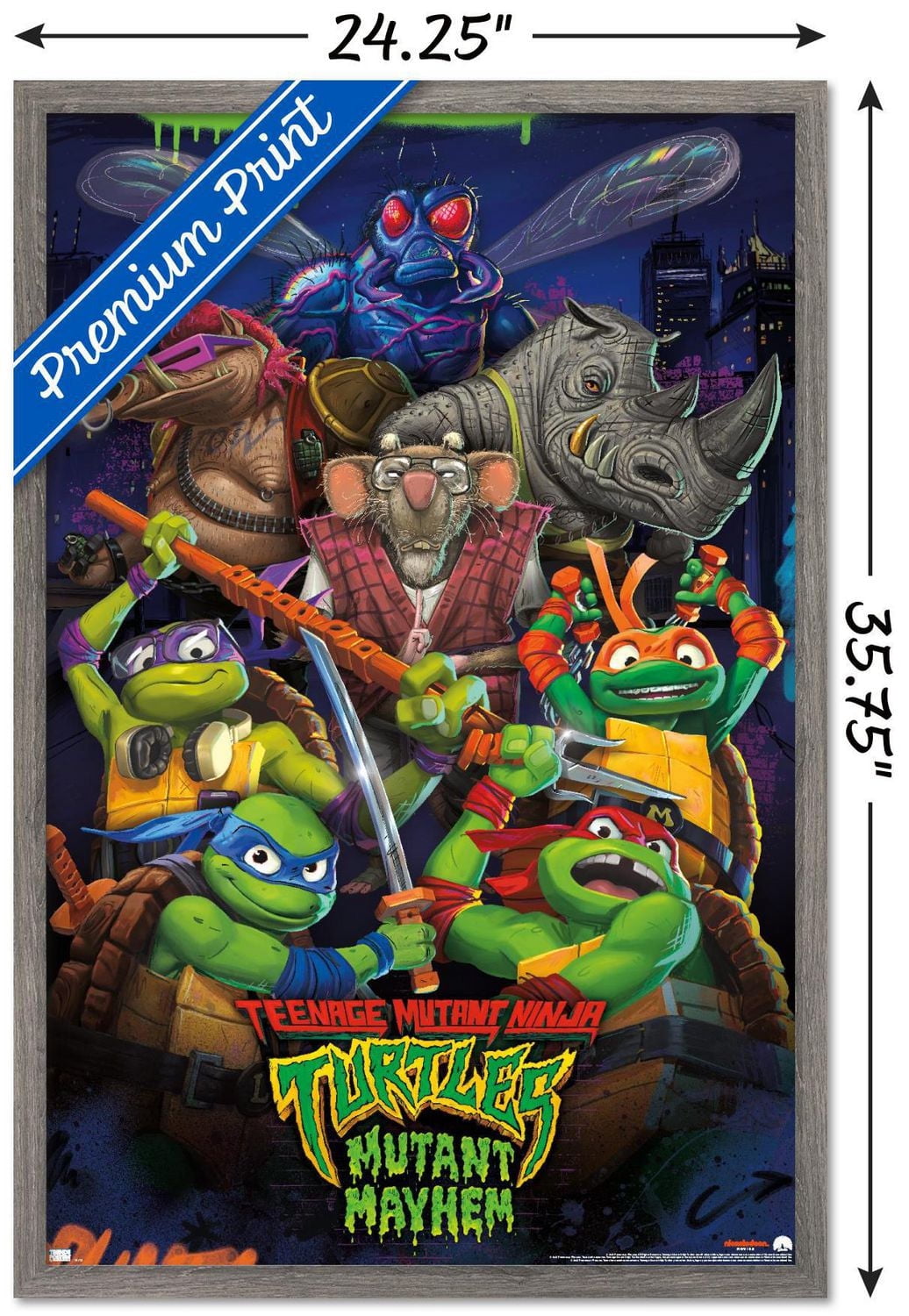 Teenage Mutant Ninja Turtles: Mutant Mayhem - Group Wall Poster