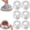 Clear, variant on 60pcs Aluminum Foil Insulation Cover - 2026 Upgraded Reusable Elastic Aluminum Foil Food Covers, 110℃ Heat Pop-Up for Refrigerator Storage, Continuous Warmth, Leftover Food(A)