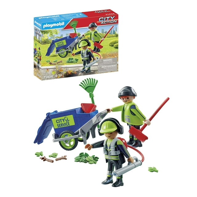 Equipo de limpieza Playmobil City Action 71434 con 32 accesorios