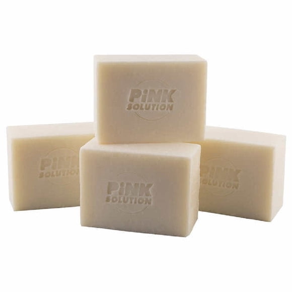 Pink Solution Bâtonnet Détachant en Barre, Détachant Naturel avec Borax et Carbonate de Sodium, Sécuritaire pour les Animaux et les Bébés, Ingrédients Non Toxiques (4 Pa