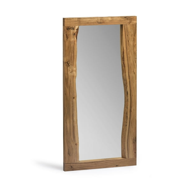 Alpine Natural Live Edge Rectangle Wood 48 Mirror Com Alpine Natural Live Edge Rectangle Wood, Unfinished Wood Rectangle Mirror