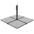 thumbnail image 1 of vidaXL Umbrella Weight Plate Granite 25 kg Square Grey, 1 of 4