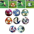 thumbnail image 5 of Balón de fútbol de tamaño 5 para uso regular en equipos de 11 jugadores, balón de entrenamiento de fútbol para competición, práctica escolar, juego en interiores y exteriores, 5 of 5