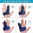 thumbnail image 2 of Sumifun Trigger Finger Splint for Index Middle Ring and Pinky Fingers - Arthritis Pain Relief Tendon Injury Support Broken Mallet Finger Stabilizer, 2 of 5