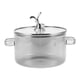 thumbnail image 2 of Adorable olla de vidrio con tapa y diseño de conejo Olla multiusos para sopas, guisos y fideos Elegante olla de vidrio transparente, 2 of 7