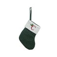 thumbnail image 3 of Tyidzon Christmas Stockings with Initials, 7.8 Inch Small Embroidered Knit Christmas Stocking,Xmas Stocking for Kids, Holiday and Family Stocking for Fireplace or Party Decorations Green, 3 of 6
