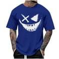 thumbnail image 2 of Men's Graphic Tees Printed Casual Summer Tee Tops Short Sleeve T-Shirts Fashion Tees, 2 of 7