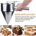 thumbnail image 5 of Stainless Steel Pancake Batter Dispenser, Funnel Dispenser with Stand for Baking Pancake Batter Dispenser, Multi-Caliber Stainless Steel Funnel Cake Dispenser, 5 of 5