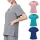 thumbnail image 2 of Uniforme de trabajo de médico, ropa de enfermera de manga corta, bata de hospital de belleza, ropa de lavado de quirófano de mujer, 2 of 6