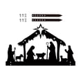 thumbnail image 4 of Figuras de de silueta, estatua de , nacimiento de Jesús, esculturas de metal para patio al aire libre para parque, casa de Gloria Escultura de silueta, 4 of 9
