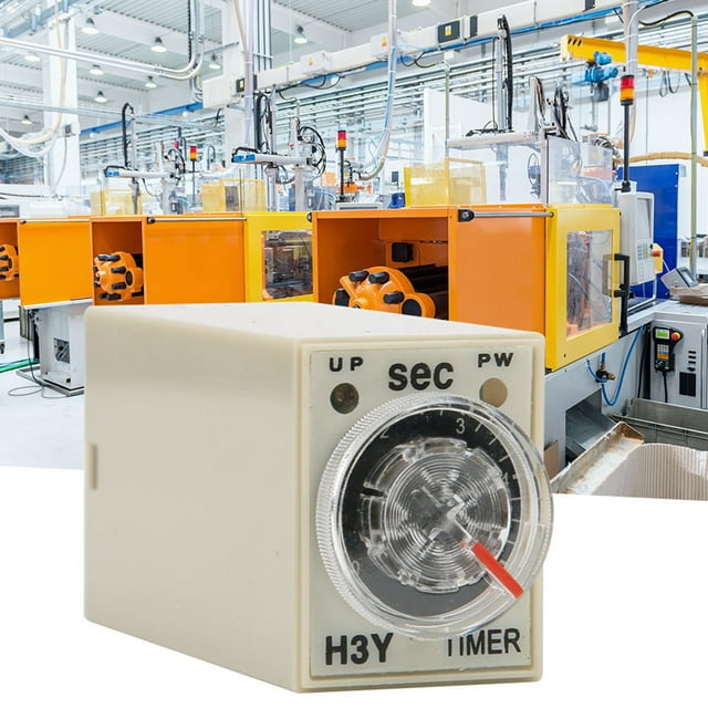 H3Y-2 Delay Timer Relay, 0~5S Dial Type Timing, 8P Contact, Brass Material, for Electric, Home Appliance and Industrial Control