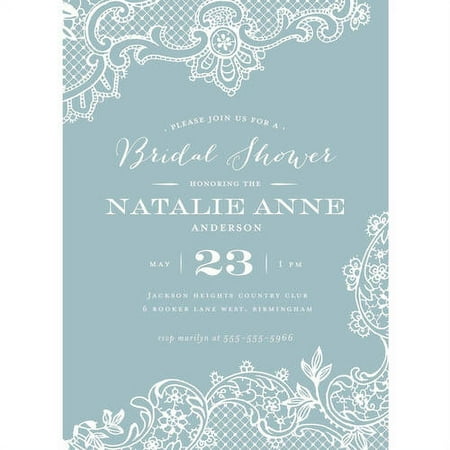 Loving Lace Standard Bridal Shower Invitation