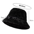 thumbnail image 2 of Gorro de pescador de piel sintética para mujer, gorro cálido de moda para exteriores, gorro de pescador de felpa Sherpa para invierno, 2 of 5