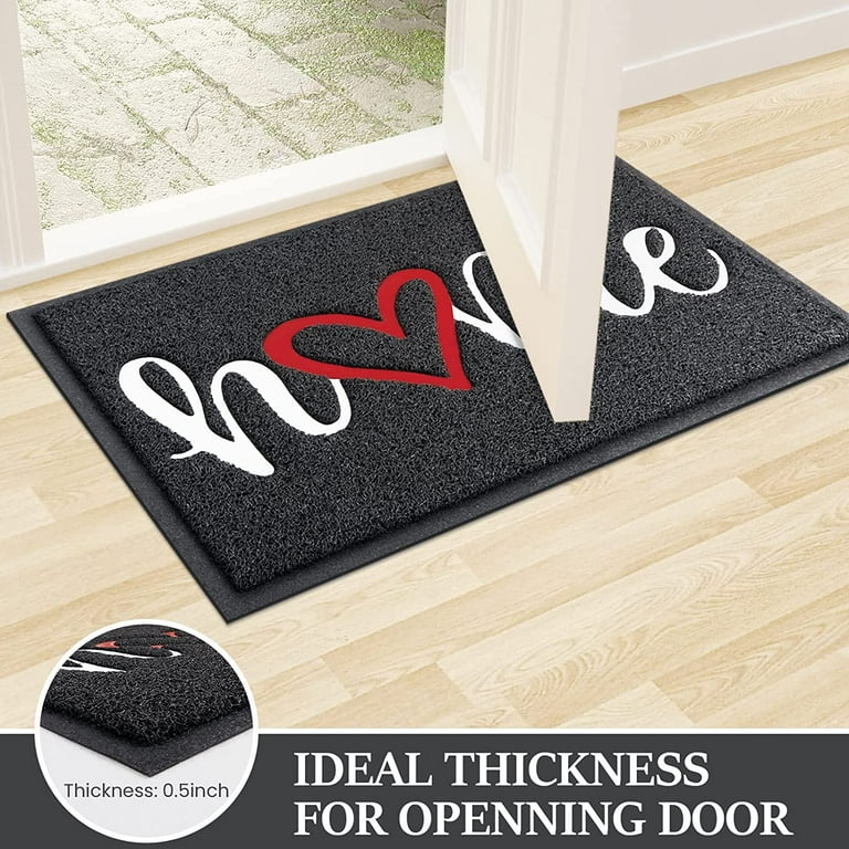 Heavy Duty Durable Outside Welcome Mat, Low Profile Non-Slip
