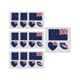 thumbnail image 2 of Pegatinas de tatuajes de fútbol americano pack de 10 con diseños de banderas para aficionados al fútbol, arte facial y corporal para días de partido, fiestas, desfiles, decoraciones de bar, 2 of 6