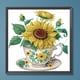 thumbnail image 1 of Cuadros Decorativos Pintura de diamante 5D DIY Kit de taladro en forma especial parcial Girasol Decoración para el hogar Wdftyju embutido en tela, 1 of 7