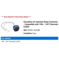 thumbnail image 2 of Secondary Air Injection Relay Connector - Compatible with 1996 - 1997 Chevy C2500, 2 of 2