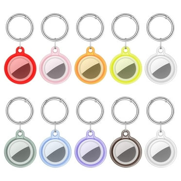 shuaien 10 Pac Air Tag Holder Waterproof Airtags Keychain Case for Dog Collar Cat Kids Tracking