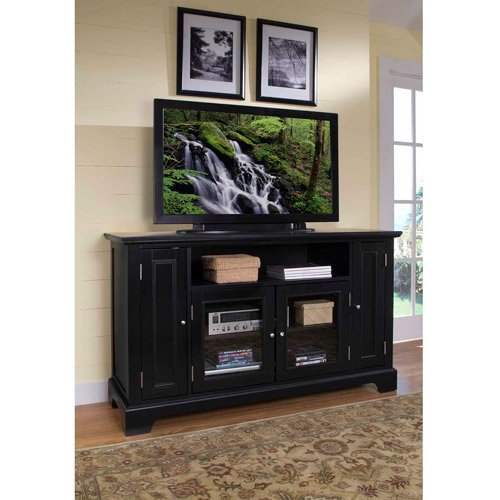 Home Styles Bedford Black Tv Credenza Walmart Com Walmart Com